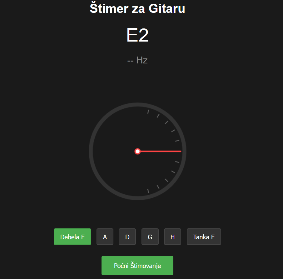 Štimer za Gitaru